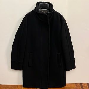 J. Crew Wool Coat in Black